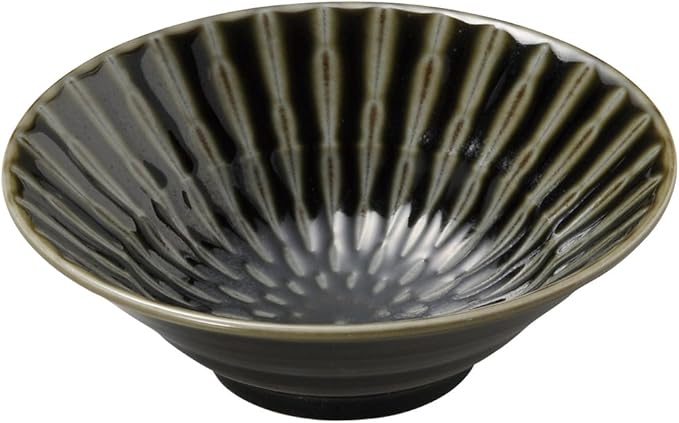 Yamashita Kogei 14012060 Bamboo Forest Oribe 6.3 inches (16 cm) Pot φ6.4 x 2.2 inches (16.2 x 5