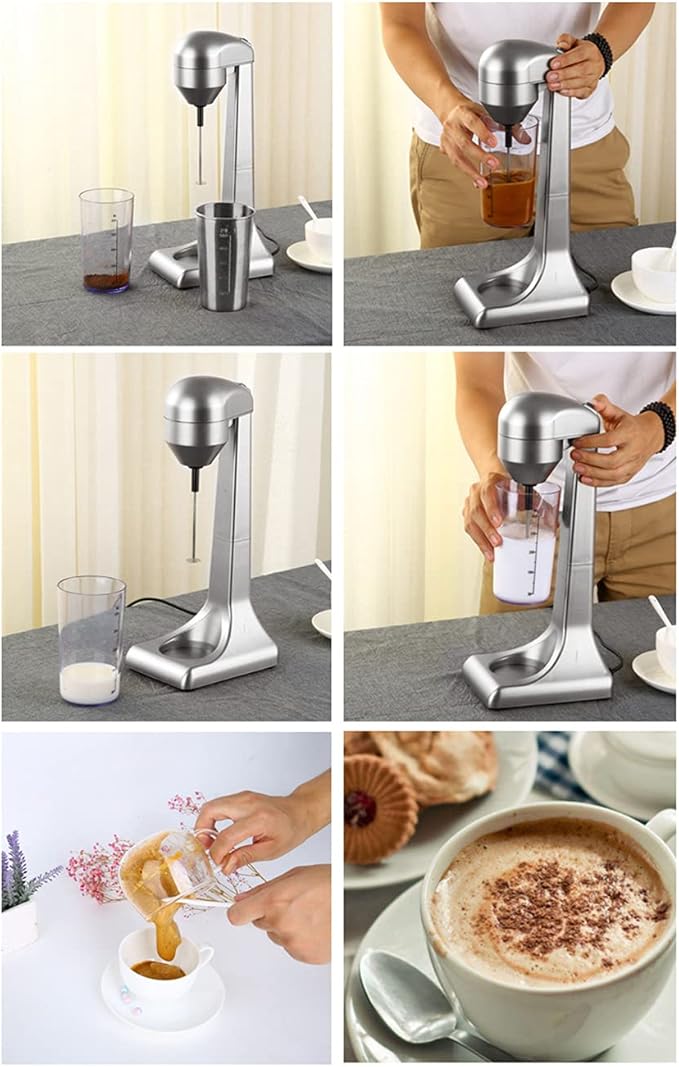 Commercial Stainless Steel Milk Shake Machine Stainless Steel Milk Shaking MachineOne Head Drink Mixer 110V (One Head)