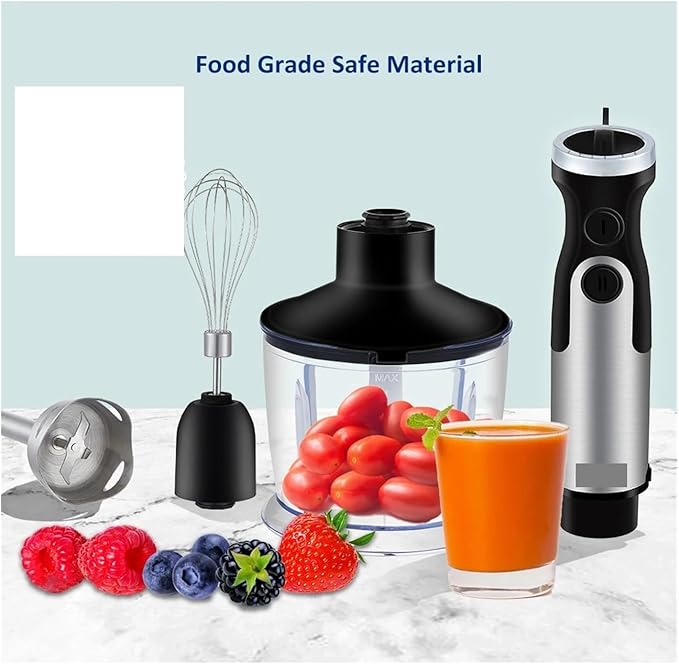 Fit for 5-in-1 Immersion Hand Blender Mixer with Grinder Chopper Whisk and Smoothie Cup