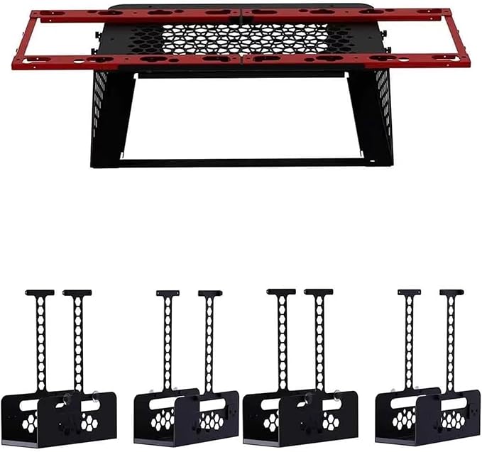 for BIGTREETECH for Panda Perch for Panda Stack Dual AMS Storage Modular Expandable Aluminum Build for Bambu Lab H2D H2C P1 X1 A1 A1 MINI(for Perch H2D Four HT)