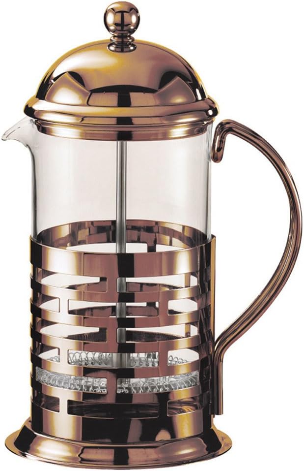 Service Ideas T277B Brick French Coffee Press 11.8 oz Bronze