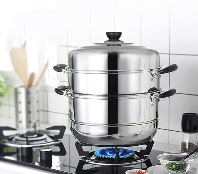 Kitchen Cookware Sets Cooking Pot Frying Pan Pot Set Combination Stainless Steel Steamer Frying Pan Cookware Set Cooking Set Cooking Pots