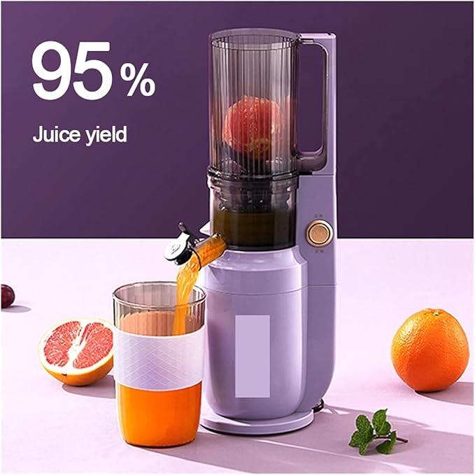 Electric Slow Juicer Fruit Vegetable Screw Cold Press Extractor Filter-Free Squeezer Citrus Juicer Portable Blender