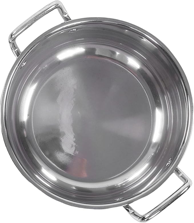 ANGGREK Stainless Steel Cookware Set Dishwasher Safe Kitchen Pots with Ergonomic Handles 6 Practical Sizes for Family Cooking