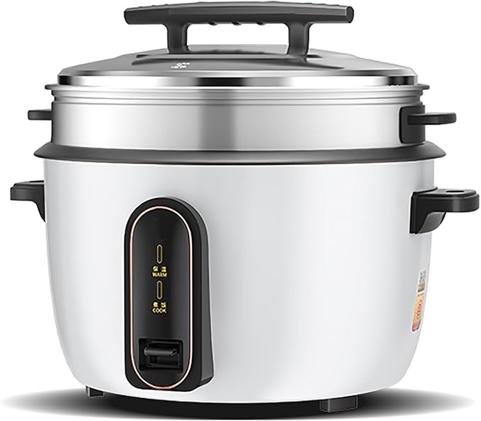 Commercial Electric Rice Cooker Large Capacity Rice Cooker W/Steamer &amp Automatic Insulation Functionfor RestaurantsHotels and Catering Rice CookerOne Color-8L-1250W