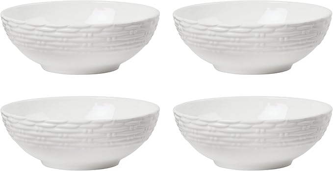 Lenox Wicker Creek All-Purpose Bowls Set of 4 2.84 White