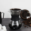 Pour Over Coffee MakerManual Hand Drip Coffee Maker Glass Pot With Stainless Steel Filter For Home