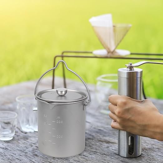 Portable French Coffee Maker - 30° Gooseneck Spout - Ideal Outdoor Enthusiasts &amp Home Brewing