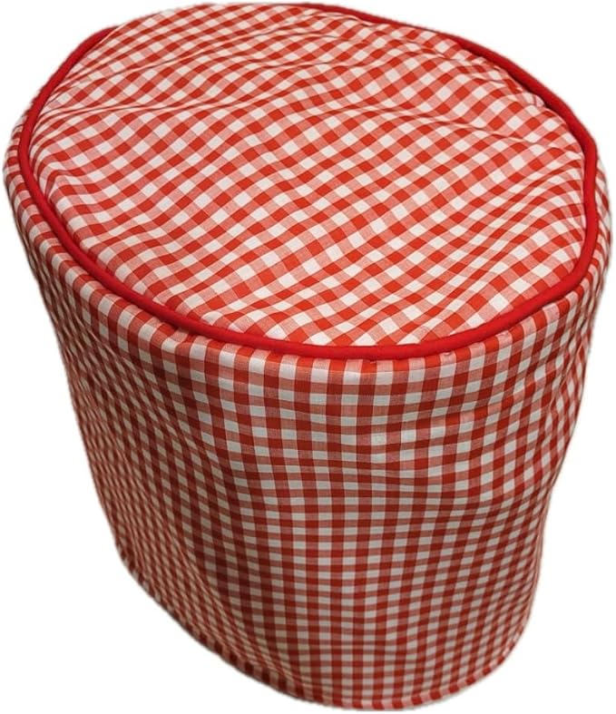 Cotton Cover Compatible with K Coffee Brewing System (K Compact Red Check)