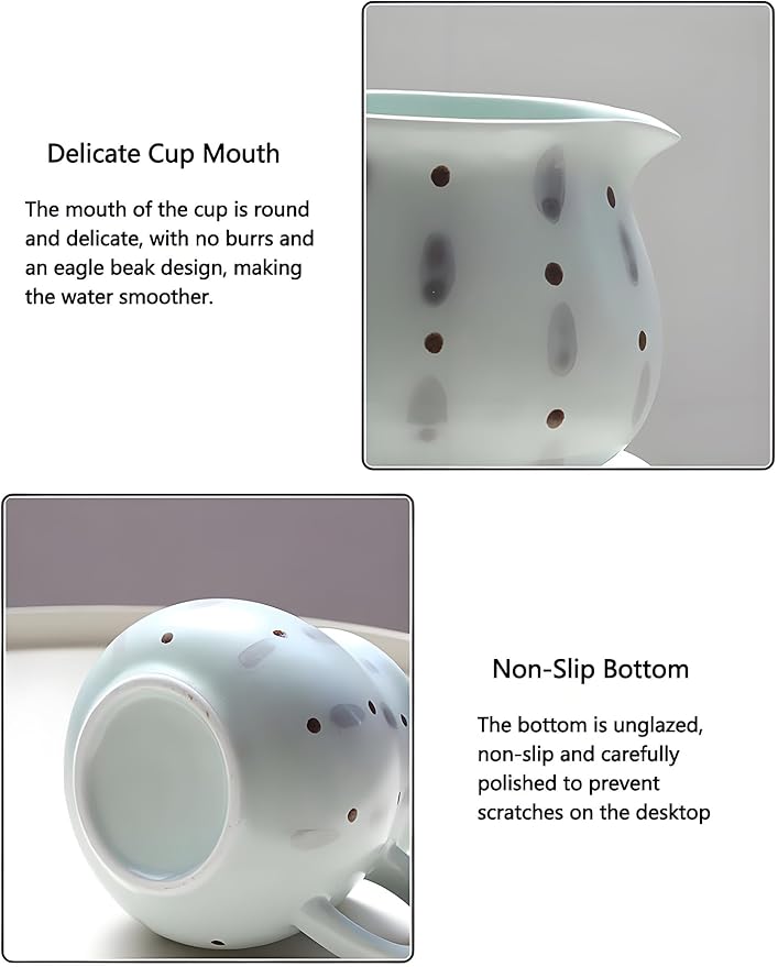 Ceramic Small Pour Over Coffee Maker13.5oz/400ml Single Cup Simply Good Coffee BrewerV60 Drip Coffee Maker Set for Home Café Restaurant Camping