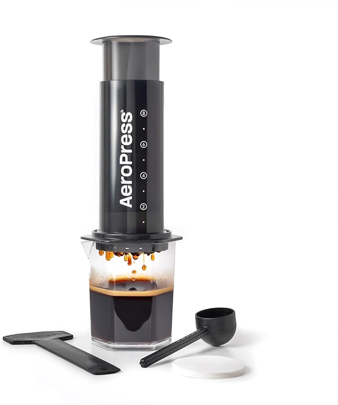 AeroPress Original XL Coffee Press All-in-One Large French Press Pour-Over &amp Espresso Style Manual Brewer 2 Min Brew for Less Bitterness More Flavor Portable Coffee Maker Travel &amp Campin