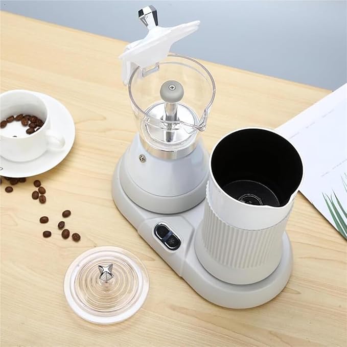 Household Electric Coffee Maker Automatic Warm and Cold Foam Maker with Milk Frother 55-65℃ Precise Temperature Control Auto Brew for Heat The Milk Froth It Mocha Latte