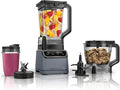 Grand Kitchen System 1200W Blender Food Processor Combo with Auto-iQ 72oz Pitcher 8-Cup Bowl for Smoothies &amp Dough