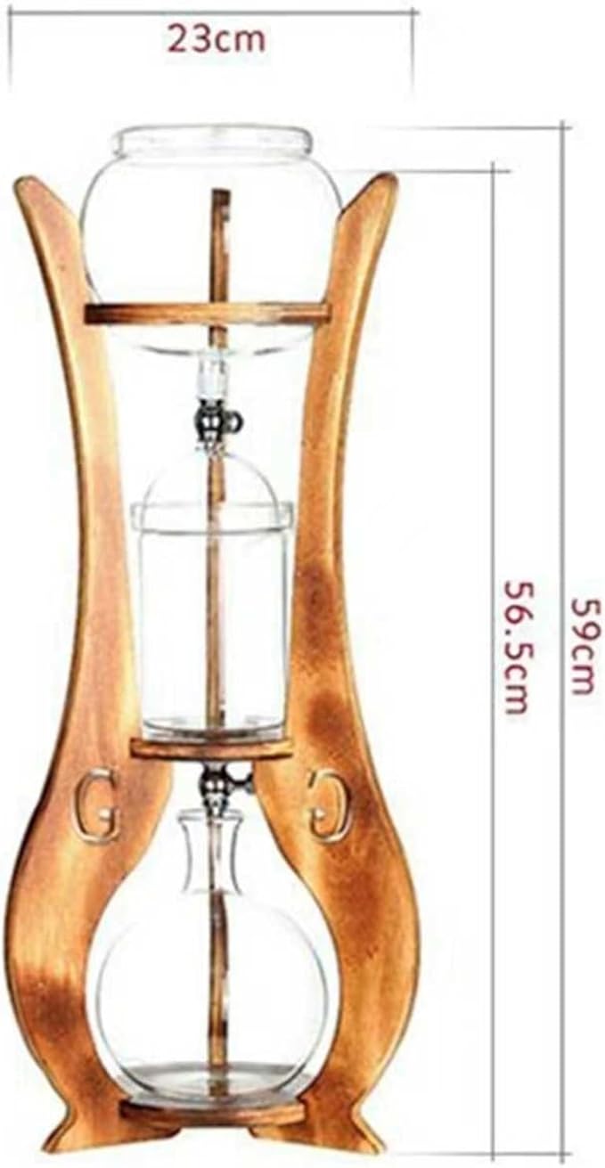 Cold Brew Coffee Tower Cold Drip Coffee Maker Large Capacity 600ML/1000ML With Water Flow Regulating Valve And Sealing Filter Slow Drip Technology For Home Office(1000ML)