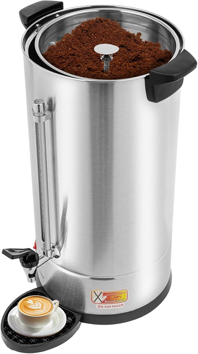 Commercial Electric Coffee Pot Large Capacity Hot Coffee Dispenser Hot Water Urn 25L Hot Water Dispenser for Restaurants Offices Conference Rooms Cafes