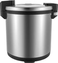 100/90 Cups Stainless Steel Electric Rice Warmer 23L/19L Commercial Electric Heavy Duty Rices Warmers with Rices Spoon Non-stick Inner Pot Electrics Rice Warmers for Restaurant Party (NOT Cooker) (2