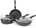 Pot Set Non-Stick Cookware Set for Professional Pans and Pans Including Cookers Cookware Cooking Set(A)