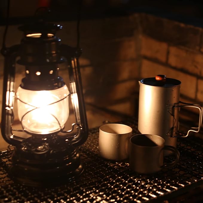 SILVERANT Titanium Coffee French Press Cup Camping Mug Travel Coffee Maker for Backpacking Hiking