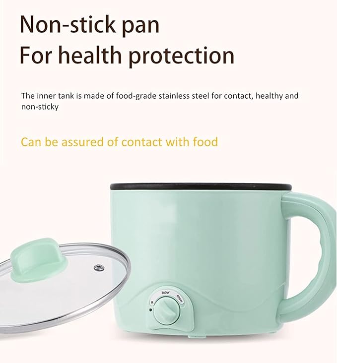 1.5L Multifunctional Rice Cooker Mini Electric Hot Pot For Home Or Student Dormitory Rice Cooking Noodle Cooking (White)