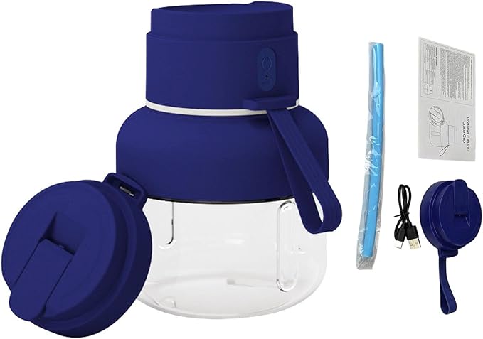 Pomya 850ml Portable Electric Blender Cordless Juicer Shakes Cup with Lid Straw for Gym Travel