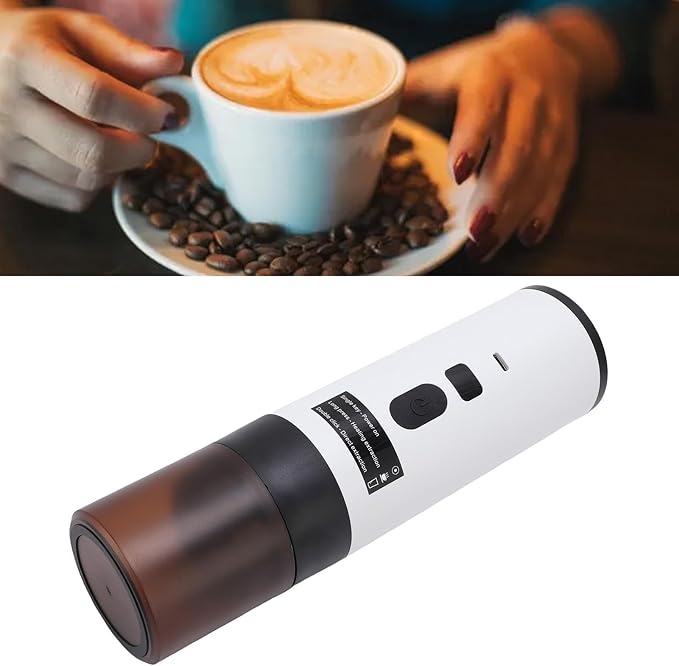 72W Portable Capsule Coffee Maker Automatic Cordless Small Electric Coffee Machine for Home Outdoor Travel Maker