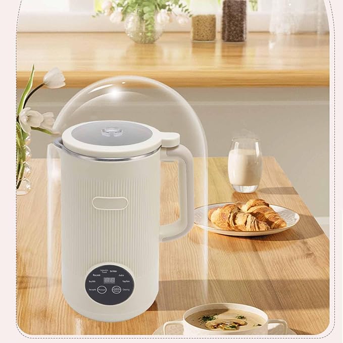 1200ml Automatic Nut Milk MakerAutomatic Cleaning Multifunctional Soybean Milk Machine with Timer for Fruits Vegetables and Soy Milk