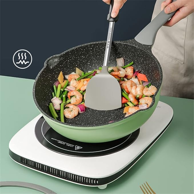 Cookware Kit Kitchen Non-stick Pot Set Camping Multi-function Rice Cooker Milk Pot Cookware Set With Lid Induction Cooker Pot Kitchen Utensils (Color : A Size A