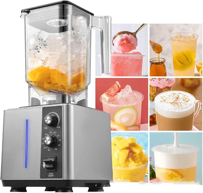 Portable Blender Small Electric Fruit Personal Blender 1800ml Multifunctional Blenderfor Milkshakes and Smoothies(22x22x44cm)