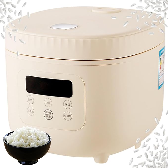Smart Rice Cooker 3L Slow Cooker and Steame with 8 Cooking Functions 360° Heating Evenly and 24-Hour Smart Appointment