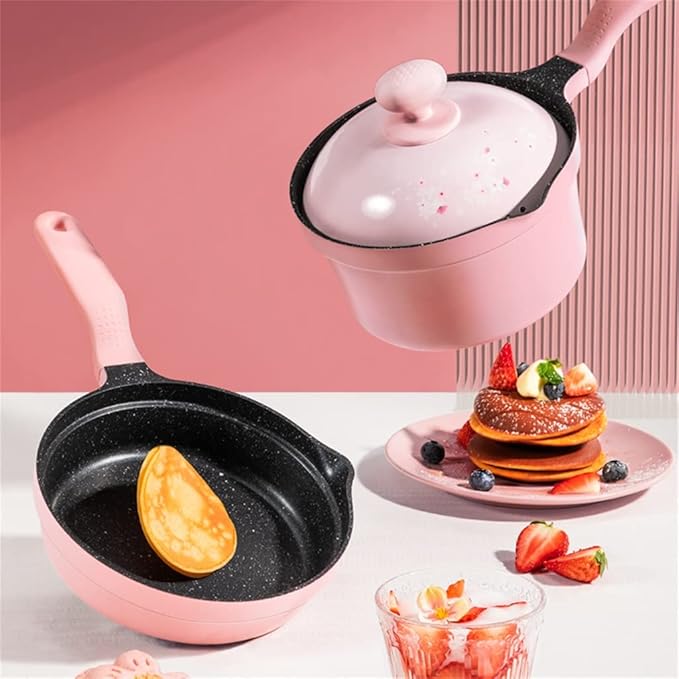 Cookware Nonstick Cookware Set Pan Pan Pan With Lid Set For All Induction Cooktops 18cm