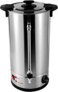 Coffee Urn Large Coffee Dispenser 25L Full Stainless Steel Commercial Coffee Maker Quick Brew Electric Beverage Dispenser Hot Water Urn 1400W
