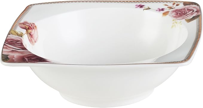 Lorenzo 30 Piece Elegant Bone China Service for 4 Loretta Dinnerware Sets Multicolor