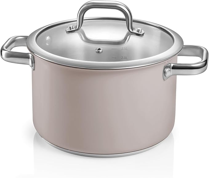 Tescoma Delight Taupe Saucepan Set of 8