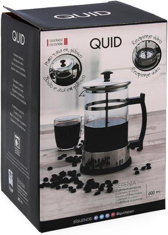 QUID Seennia QD Stainless Steel 600 ml Coffee Maker Unique Standard