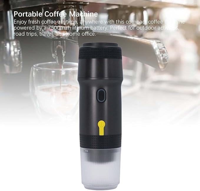 Portable Coffee Maker 3 in 1 Electric Espresso Machine with Self Heating Easy to Clean for Home Camping Travel Office