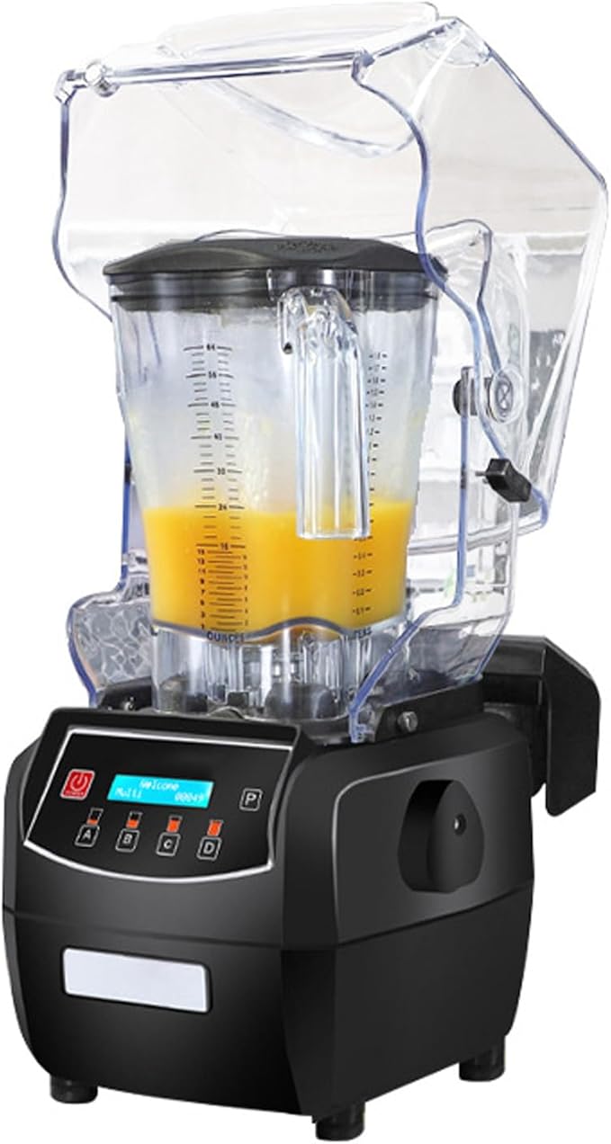1500 W Classic Blenders for KitchenProfessional High Speed Countertop BlenderMulti FunctionalOne Click Cleaningfor Milk Tea Shops Dessert Shops