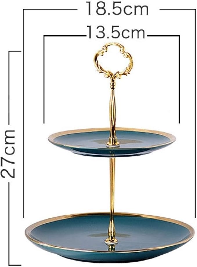 Creative Emerald Dessert Plate with Phnom Penh Fruit Plate Style:Small Two-Layer Cookware Set Cookware Picnic Boiler Cookware