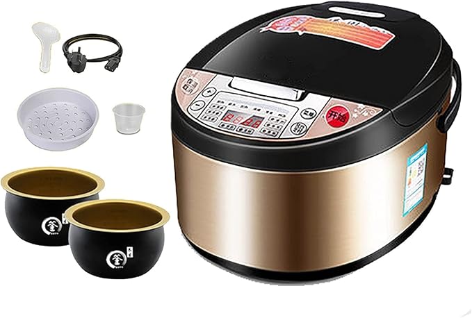 Household Electric Rice Cooker Household Non-Stick Double Inner Bladder Rice Cooker Insulation And 24H Reservation For 1-8 People(4L)