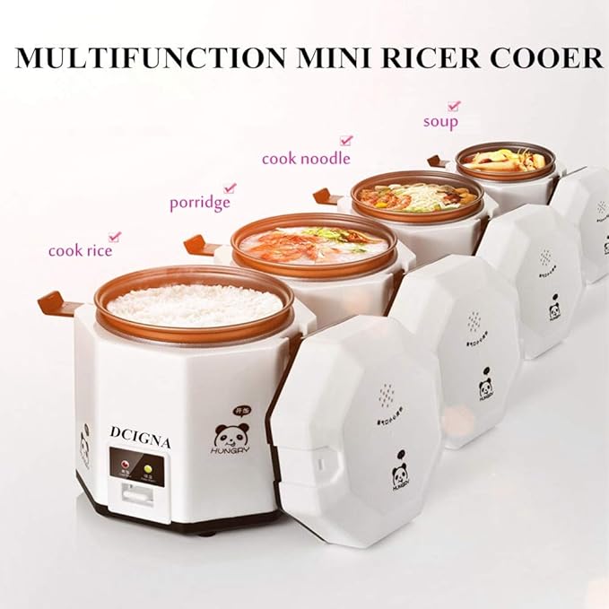 1.2L Mini Rice Cooker Electric Lunch Box Travel Small Removable Non-stick Pot Keep Warm Function Suitable For 1-2 People - For Cooking Soup Rice Stews Grains &amp Oatmeal