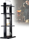 Ice Drip Coffee MakerCold Brew Drip Tower Iced Coffee MakerAdjustable Dripper1000ml Large Capacity Cold Brew Coffee Tower for Home and Office