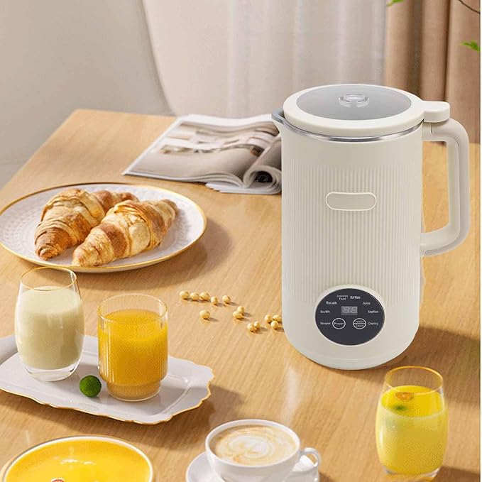1200ml Automatic Nut Milk MakerAutomatic Cleaning Multifunctional Soybean Milk Machine with Timer for Fruits Vegetables and Soy Milk