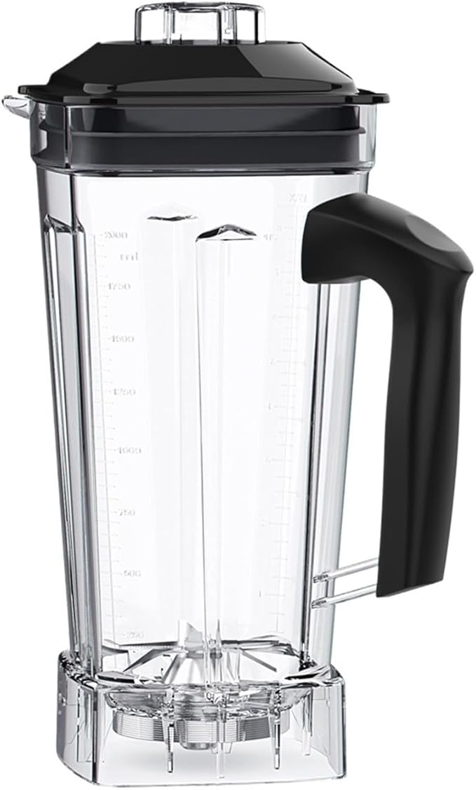 T5200 Blender Mixer Spare Parts 2L Square Container Jar Jug Pitcher Cup Bottom With Serrated Smoothies Blades Lid BPA FREE