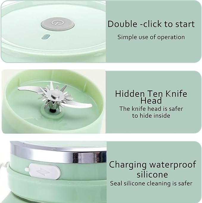 Portable Electric Citrus Juicer &amp Smoothie Blender28 Oz On-the-Go Fresh Juice Makerwith Straw &amp 2 Lids Mini Blender for Fruit Lime Squeezer