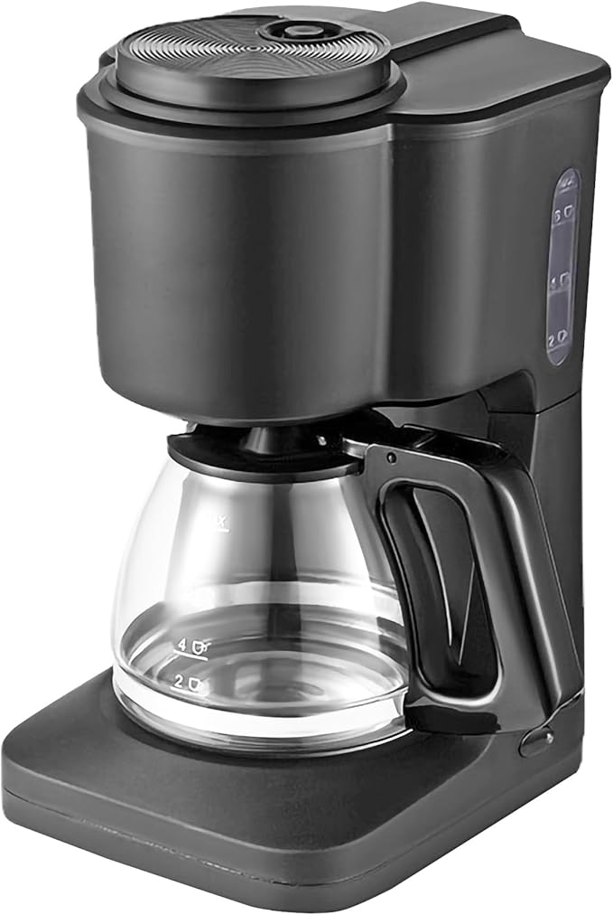 FixtureDisplays® 6-Cup Mini Switch Coffee Maker Black 6.3 X 7 X 11.41 inches 15668-NPF