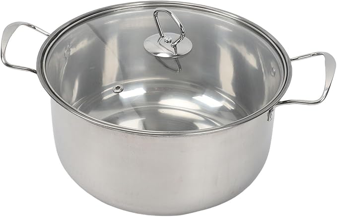 MAVIS LAVEN Stainless Steel Cookware Set Stainless Steel Pot Pan Set with Glass Lids for Gas Induction Cookers Pots Pans Cooking Kit (14Pcs)