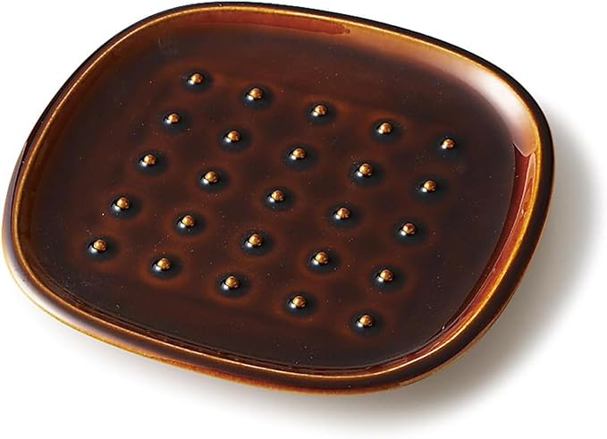 Miyama Dinnerware Set Bread Plate 7.5 x 7.1 inches Polka Dot Pattern Ivory Glaze Wedding Gift Porcelain Modern Style 2 Count