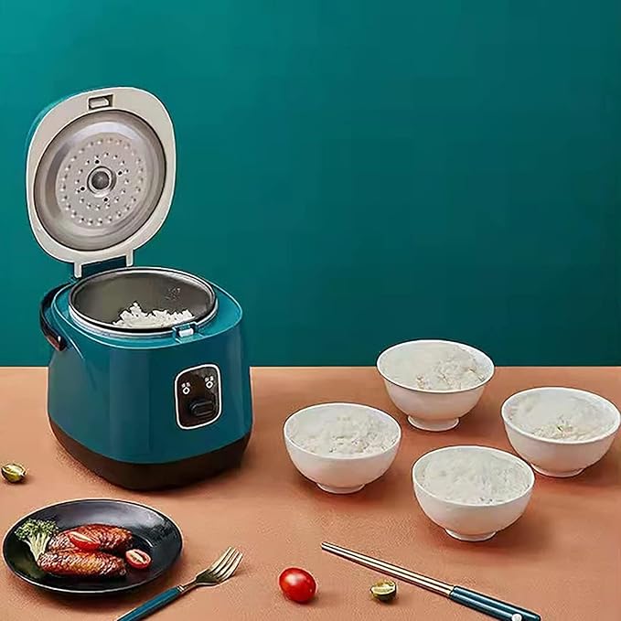 Multi-Function Rice CookerSmall Rice Cooker Rice Cookers Electric Food Steamer With Keep Warm Function Multi Cooker with Removable Non-Stick Rice Pot