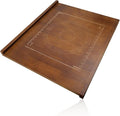 24 x 20 Reversible Wooden Pastry Board Wood Pasta Board with Lip Bread Board Cutting Board Chopping Board Pie Board with Engraved Ruler for Counter Top Kitchen-Brown