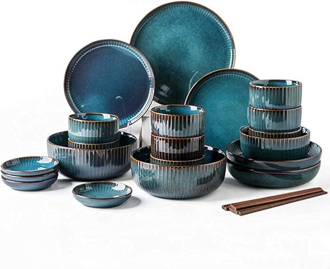 GaRcan Dinner Plate Luxurious Dinner Set for Party or Wgifts Dinnerware Sets Stoneware Ceramic Dishes Porcelain Plates and Bowls Sets for 6 8 10 Bchina Dishware Sets- Dinner Sets/28Pcs (28Pcs)
