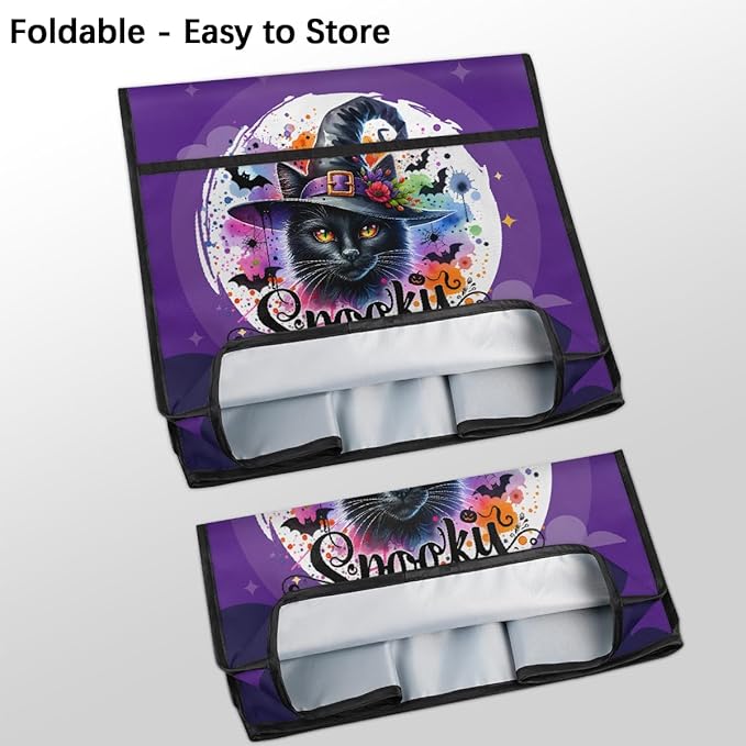 cfpolar Kitchen Aid Mixer Cover Compatible with 6-8 Quarts Halloween Cat Bat Stand Mixer Cover Kitchen Aid Mixers Accessories Appliance Organizer Bag Dust Covers with Zipper Pocket